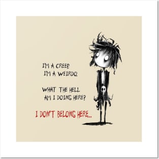 I'm Weirdo (Radiohead) Posters and Art